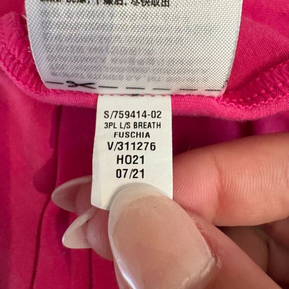 Gap Maternity Breathe Long Sleeve Tee Women's Size XL Regular in Fuschia - EUC! - Picture 6 of 7